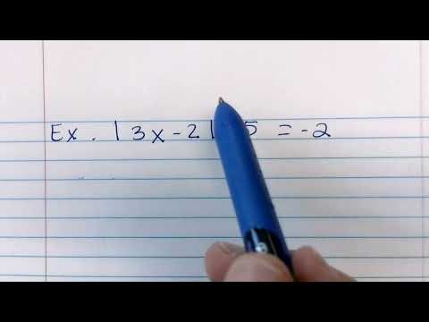 Absolute Value Equations