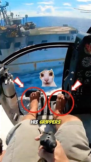 Flying a Helicopter Barefoot Over the Ocean... Then Suddenly... 😳