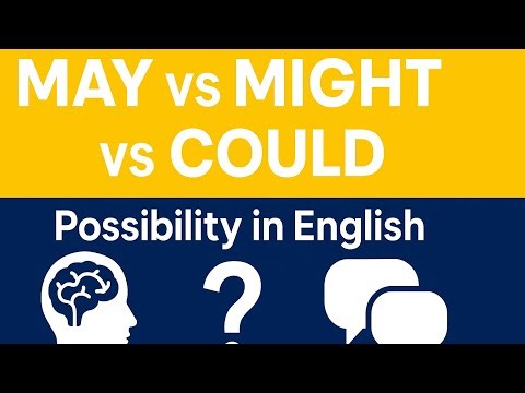 MAY vs MIGHT vs COULD in English | Possibility Made Easy + Quiz