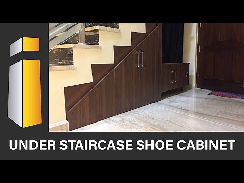 Under Staircase Shoe Cabinet | Under Stair Storage | Top Video👍 i Build Interiors🏠