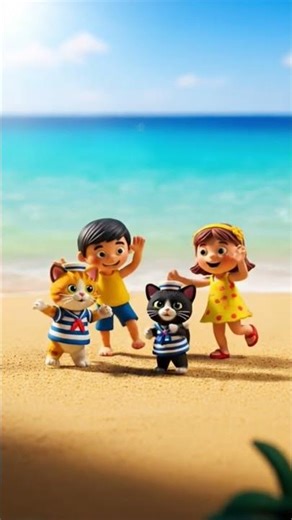 #kids dancing at beach