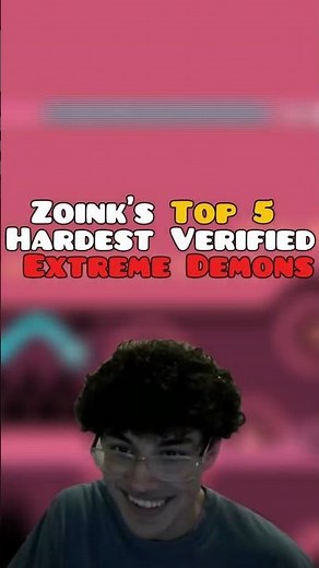 Zoink's Top 5 Hardest Verified Extreme Demons #geometrydash #gd
