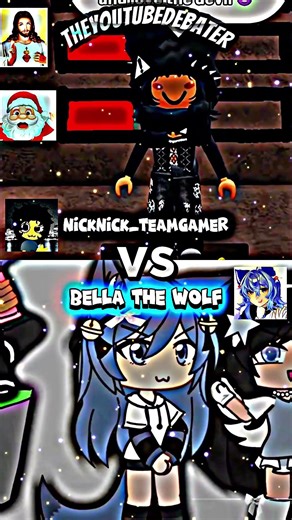 nicknick_teamgamer vs bella the wolf #edit || ‪@nicknick_teamgamers‬ #vs ‪@bellathewolf.‬ || #shorts