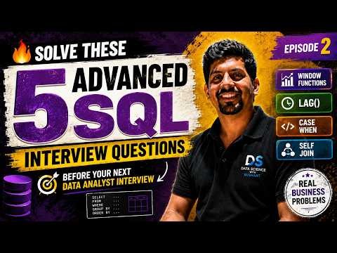 🔥 Solve These 5 Advanced SQL Interview Questions Before Your Next Data Analyst Interview