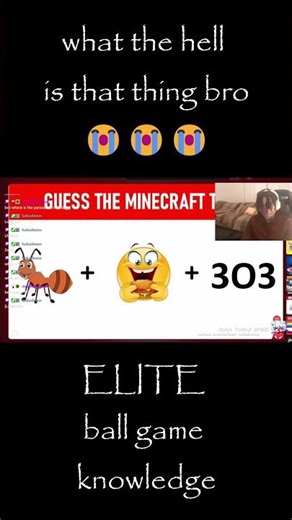 bro underestimated Guess The Minecraft Thing 😭😭😭