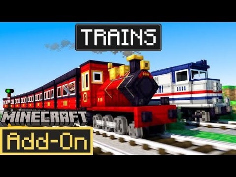 ADDON KERETA BARU LAGI GUYS – TRAINS – MINECRAFT PE 1.21+