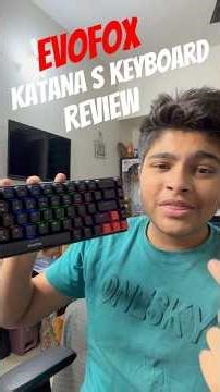 Evofox Katana S mini 3 mode wireless keyboard review | NOT SPONSORED | buy on amazon or Flipkart