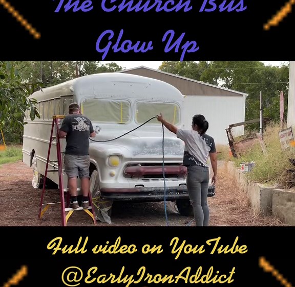 The Church Bus Glow Up! #thechurchbus #57chevybus #hippiebus #skoolie #skoolieconversion #skoolienation #vintageskoolie #diy #fyp