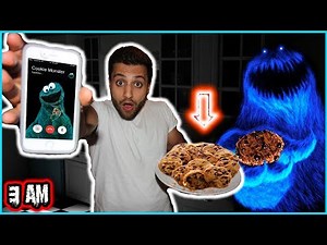 DONT CALL COOKIE MONSTER ON FACETIME AT 3 AM CAME TO MY HOUSE (ATE MY COOKIES)& CAME LOOKING FOR ME!