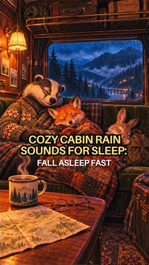 Cozy Cabin Rain Sounds for Sleep: Fall Asleep Fast #asmr #rainsounds
