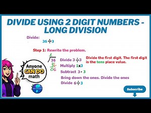 Divide Using 2 Digit Numbers-Long Division