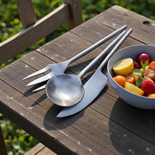 Rustic Modern Tableware Set – Steel Flatware for Home Dining - Etsy