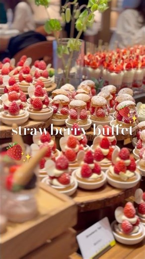 ウェスティンホテル東京のいちごスイーツビュッフェ🍓🍰#ホテルビュッフェ #スイーツビュッフェ #vlog #東京グルメ