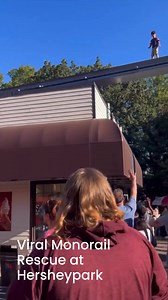 KEEP TRACK OF YOUR KIDS No children were harmed in this video. A boy separated from his parents at Hersheypark was rescued Saturday after he walked onto a closed monorail track. The incident and swift rescue went viral. #dailytribune25 #DailyTribune | Daily Tribune