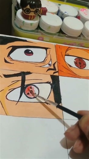 Drawing Itachi Uchiha’s || Mangekyō Sharingan || #shorts #drawing #itachi