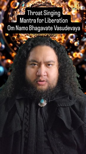 Throat singing a mantra for liberation. Thank you for voting on my last post. Across all platforms, version 2 clearly got more votes, so here it is. A drum version for this will be coming in the future. This mantra is for inner freedom, purification, and the release of suffering. Om Namo Bhagavate Vasudevaya is traditionally recited / listened to, to dissolve heaviness in the mind and body, clear stagnant patterns, and awaken a deeper connection to the divine consciousness that exists within all