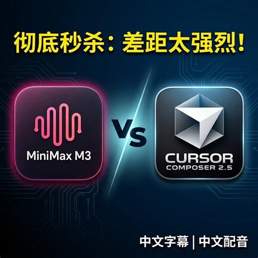 我用 MiniMax M3 和 Composer 做了同一个 App，对比谁更适合写代码