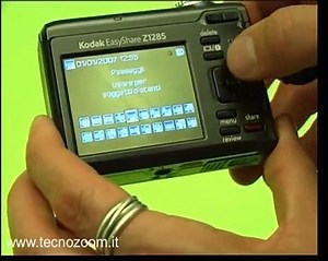 Videorecensione fotocamera Kodak EasyShare Z1285 funzioni