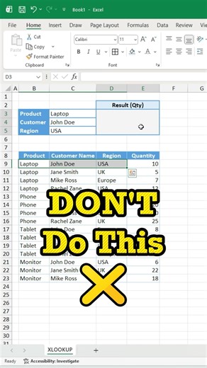 Use xlookup with multiple conditions #excel #exceltips #exceltutorial