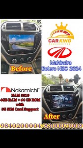 Mahindra Bolero Neo 2024 Nakamichi Android Music System NAM 5510 : 4GB RAM 64 GB ROM with 5G SIM Card @carkingaccessories Chennai Car King Accessories® No.1 Binny Road,Mount Road,Anna Salai, Opp: Vivanta Taj Connemara Hotel, Near: Spencer Plaza Parking Gate, Chennai:- 02. 🚩 Google Map: https://bit.ly/3yu6ddk 🪀 919840200004 🪀 918300071008 Working Hrs :- Monday to Saturday 10.30 A.M to 8.30 P.M (Sunday Holiday) #nakamichi #nakamichicaraudio #caraudio #nakamichispeaker #nakamichiandroid #nakamic
