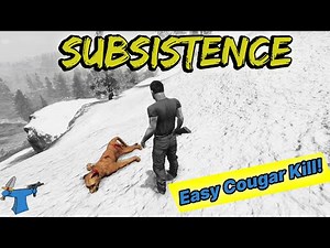 Subsistence - Lets Play - Easy Cougar Kill! (Alpha 58)