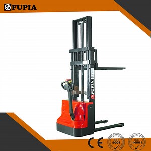 [Hot Item] Full Electric Walking Pallet Stacker Forklift 1.5 Ton Electric Fork Lift