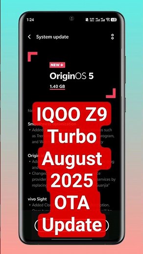 IQOO Z9 Turbo’s August 2025 Update: MUST-INSTALL Features! 📲