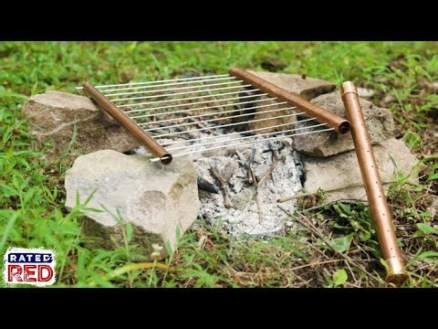 Build a compact pocket grill ideal for camping and travel