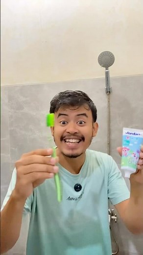 Brother has toothbrush candy