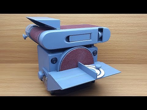 Homemade sanding machine made from PVC plastic