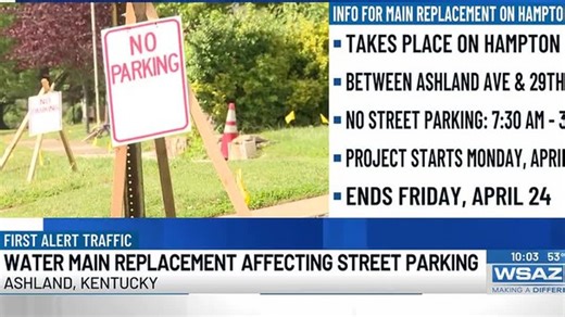 Water main replacement affecting street parking | Haystack News