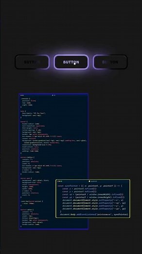 WOW! CSS Glowing Button Animation ✨ | HTML CSS Modern UI Effects #webdevelopment #htmlcss #animation