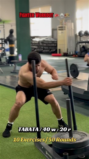 Fighter Workout 🥊🤼‍♂️🥋10 Exercises / 50 Rounds TABATA / 40 w : 20 r