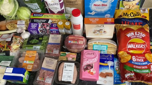 Shopping for groceries at a typical Scottish store