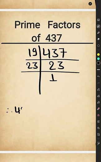 Factors of 437