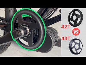 TSDZ8 Offset Chainring 42T VS 44T – Simple Side-by-Side Comparison