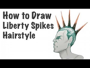How to Draw Liberty Spikes Hairstyle