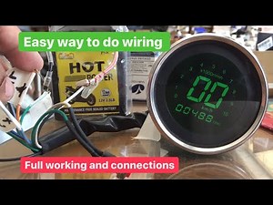 Universal Digital speedometer wiring | how to do wiring of digital speedometer | fits on every bike
