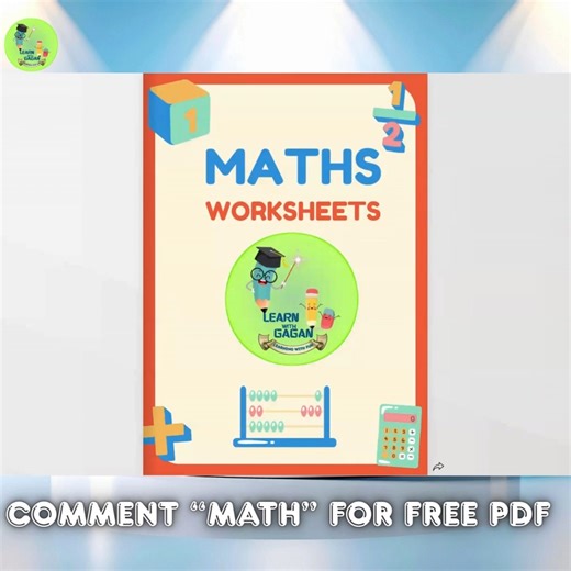 Learn with Gagan on Instagram: "Maths Worksheet Flip Book | Comment "Math" for free pdf 🤩 maths worksheet flip book math maths worksheets math practice fun math interactive learning primary maths number skills addition and subtraction math activity book school worksheets learning videos home learning math for beginners worksheet flip book #MathsWorksheet #FlipBookLearning #FunWithMath #InteractiveMath #LearningThroughPlay #MathPractice #SchoolWorksheets #MathActivity #EarlyLearning #SmartLearni