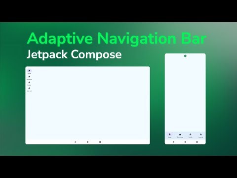 Adaptive Navigation Bar Using Jetpack Compose