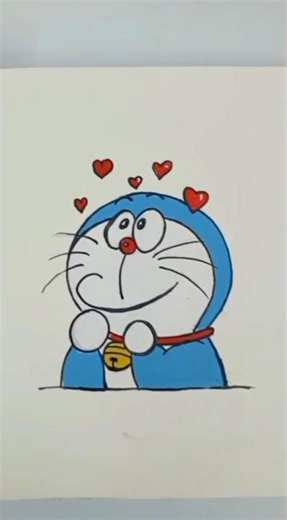How to draw doreamon🎨 #shortvideo #art #drawing