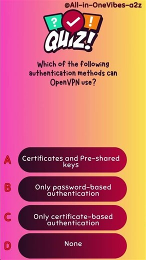 Which of the following authentication methods can OpenVPN use?