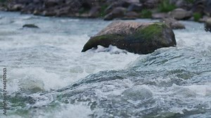 Rio Grande Gorge Canyon, Rapids & River Bank, Slow Motion, Taos New Mexico, Southwest USA
