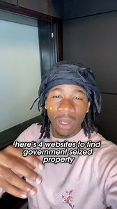 These 4 websites will help you find government seized properties! 📝 #websites #property #properties #realestate | Bamn Josh
