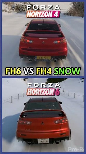 FH6 Snow Graphics vs FH4 Snow Graphics ❄️