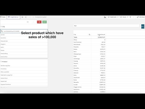 Qlik Sense Measure Based Filter