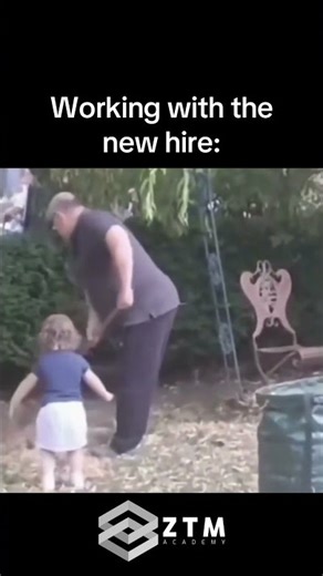 Working with the new hire be like