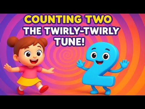 Counting Two: The Twirly-Twirly Tune | Fun 3D Cartoon Learning Song for Kids