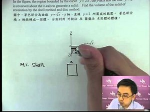 Herman Yeung - Calculus - Integration (Volume by shell method) 5 積分求體積(外殼法)5