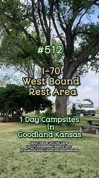 #512 Free camping & overnight I-70 Westbound Rest Area Goodland Kansas #vanlife #kdot